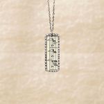 cínovaný náhrdelník vintage noty Miltika kolekce "Druhý život"