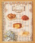zápisník na recepty ve francouzském styl
