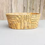 Dřevěný oválný box vintage styl