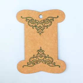 Papírová cívka na stuhu olivový ornament 2