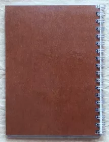 Vintage zápisník A6 s motivem Rose II 01 Miltika Vintage zápisník Rose II 01 – zadní strana desek