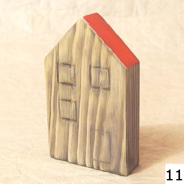 rustikální dekorace dřevěný domeček - dřevěný domeček 6 x 10 cm Miltika